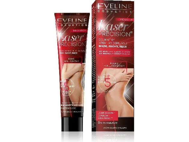 Eveline Laser Precision Delicate Cream For Bikini, Underarms, And Arms Hair Removal For Dry Skin 125ml