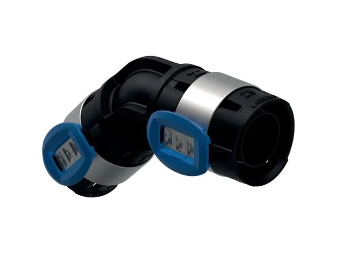 Geberit FlowFit bøjning 45° D:40mm DN32 sort PPSU