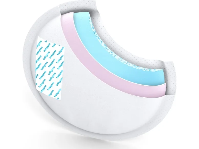 BabyOno 296-WKLADKI ammeinnlegg COMFORT 50+20 grå/tis