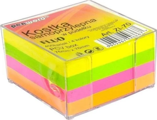 Selvklebende kube ZI-70 76x76 mm 400K