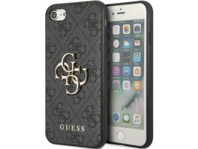 Guess GUHCI84GMGGR iPhone 7/8/SE 2020 / SE 2022 grå hardcase 4G Big Metal Logo