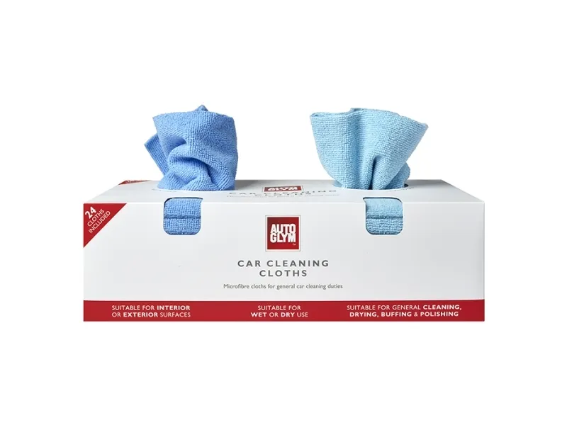Autoglym mikrofiberkluter og pute, 250 gsm, 32x32 cm, 24 stk
