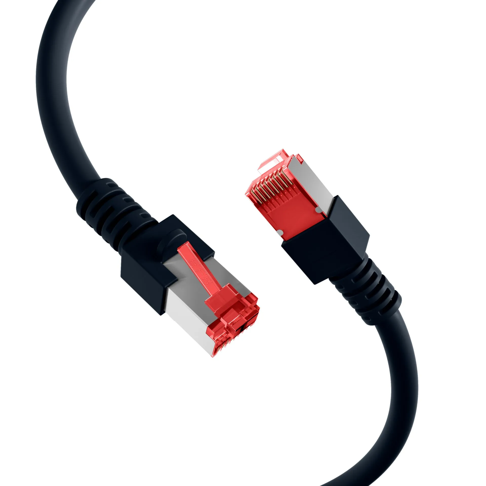 EFB Elektronik RJ-45 10m, 10 m, Cat6, RJ-45, RJ-45, Sort