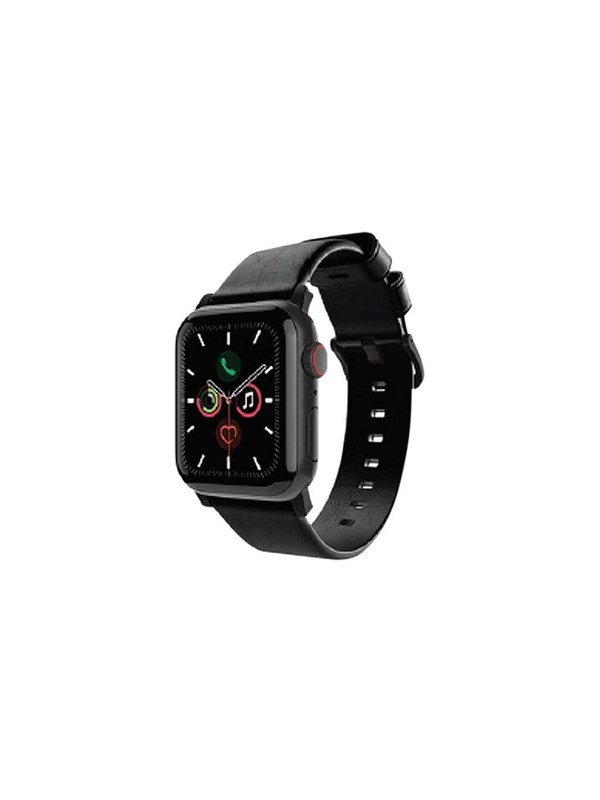 Journey Leather Band for Apple Watch 42/44/45mm - Black