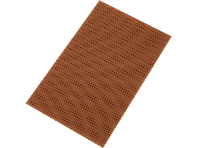 TRU COMPONENTS Europrintplate med Cu-belagt hårdt papir 16 x 10 cm rutenett 2,54 mm