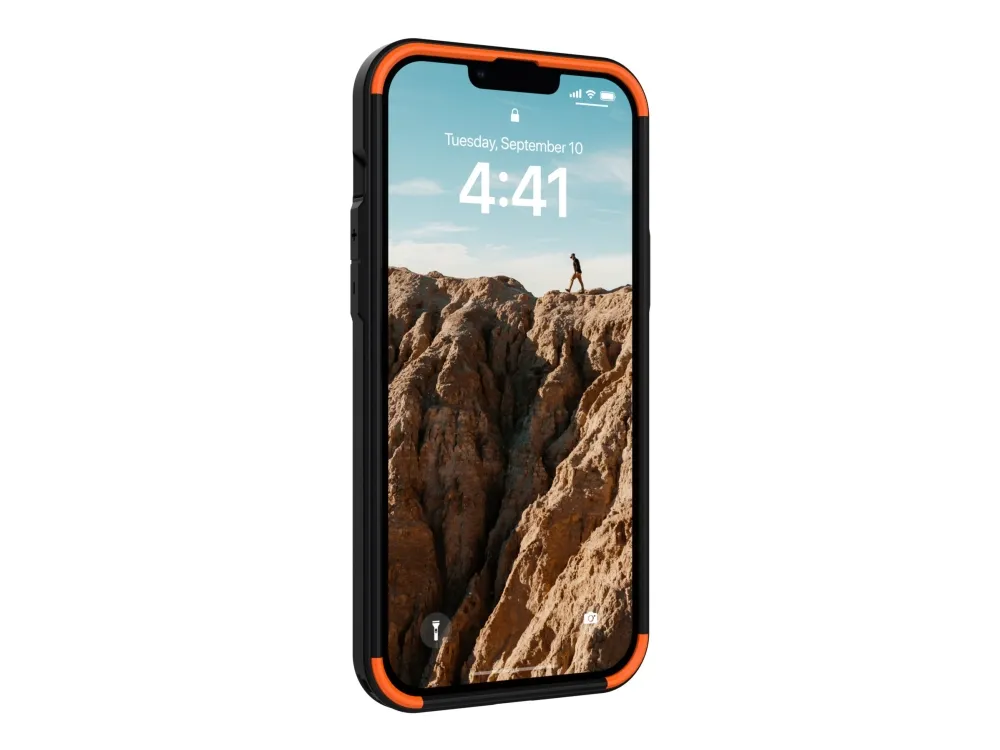 UAG Rugged Case for iPhone 14 Plus [6.7-in] - Civilian for MagSafe Black - Baksidedeksel for mobiltelefon - robust - MagSafe-samsvar - polykarbonat, termoplast-polyuretan (TPU) - svart - 6.7 - for Apple iPhone 14 Plus