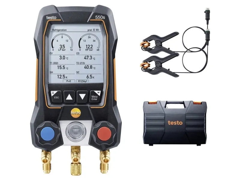testo kjølemiddelmåler 550s basissett (0564 5501)