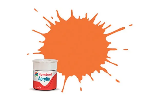 Acrylmaling oransje 14 ml - Klar erstatning