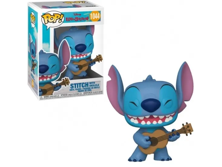 FUNKO POP! Vinylfigur: LILO & STITCH: Sticas ukulele, 10 cm