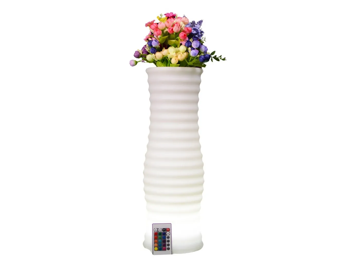 Techly Techly Flower vase med RGB LED bakgrunnsbelysning og fjernkontroll