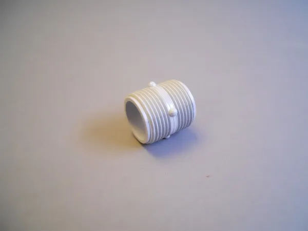 Brystnippel plast 3/4 grå