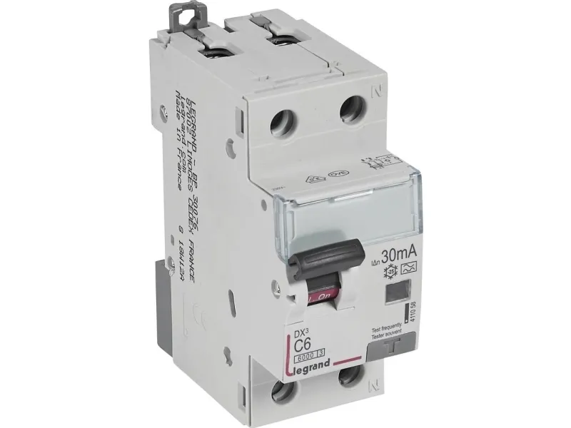 Kombiafbryder DX3 Automatsikr/HPFI C 6A 30mA 1P+N 6/6kA Type A