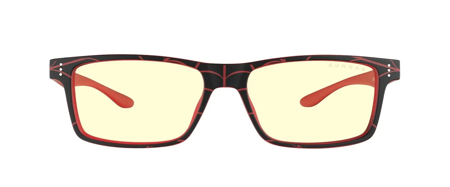 Gunnar Optiks CRU-11913, Unisex, Rektangel, Onyx, Rød, Nylon, Rav, 1 år
