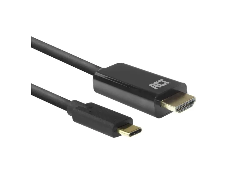ACT AC7315 videokabeladapter 2 m USB Type-C til HDMI Type A (standard) svart (AC7315)