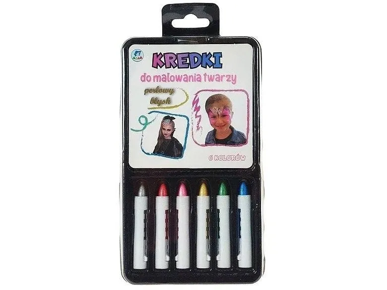 Ansiktsmalingskritt 6 farger