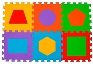 Babyono 279-FOAM PUSSEL 6 DELER FIGURER (PÅ-1275)