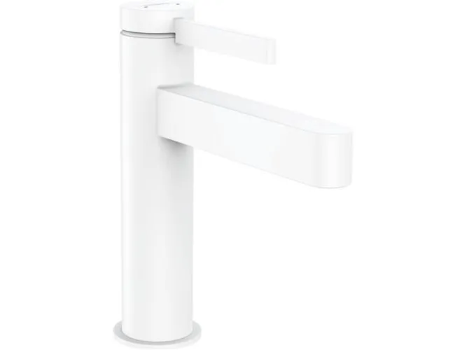 hansGrohe Finoris 1-grebs håndvaskarmatur 110 med løft-op bundventil mat hvid