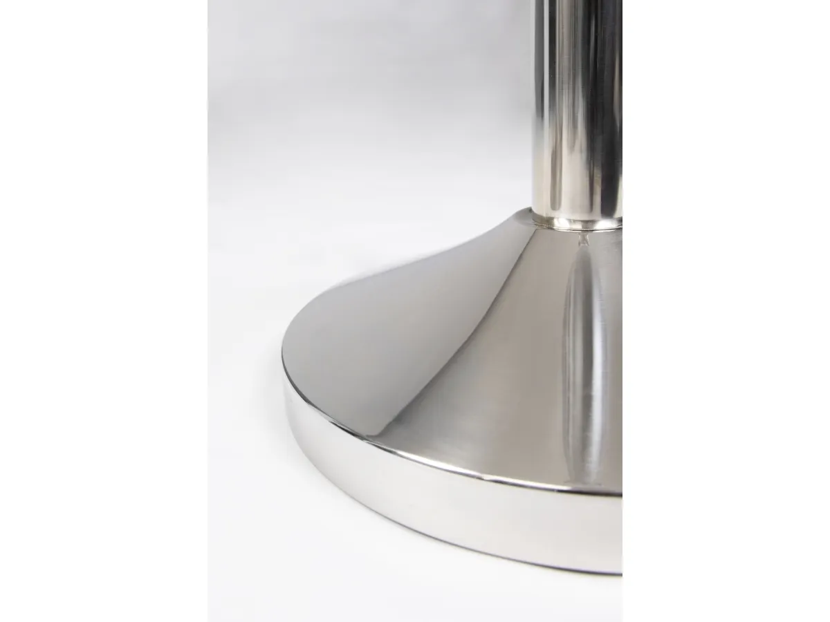 Securit® Classic Chrome afspærringsstolpe på fod stål