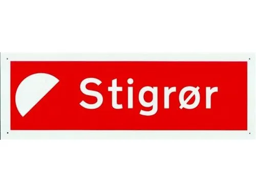 Falck skilt stigrør 148x420 mm - Skilt plast, stigrør piktogram