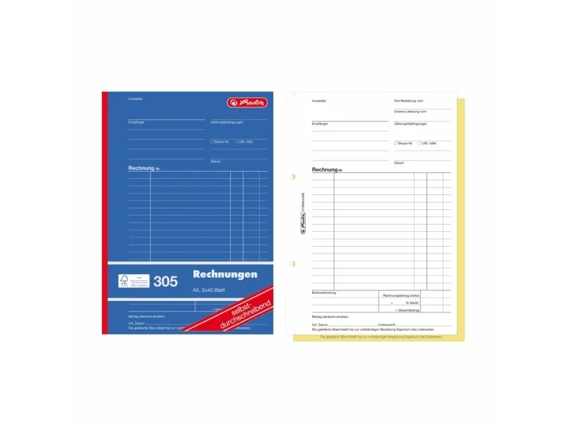 Herlitz 1932862, A5, 80 sider, Tyskland, Forest Stewardship Council (FSC) Mix