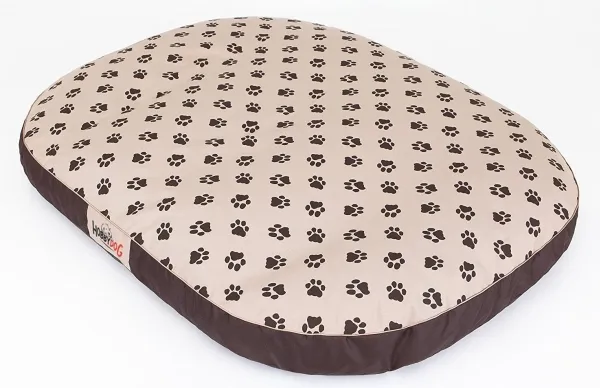 HOBBYDOG Mattress Oval - Beige with feet XXL
