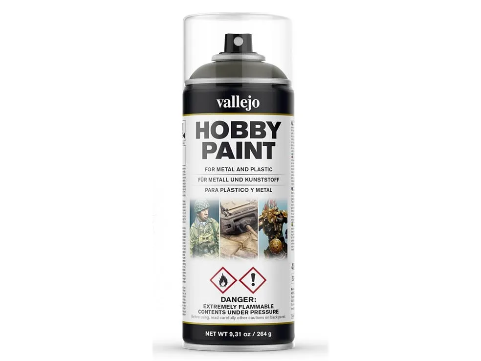 Vallejo 28.003, Grønn, Grå, Spray maling (hobby), Væske, 400 ml, 1 stykker |
