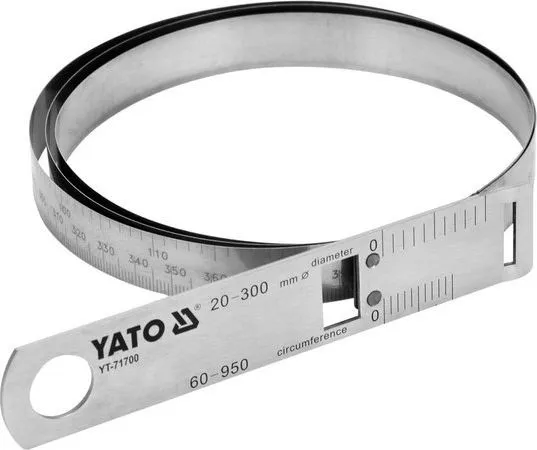 YATO Målebånd for diameter og omkrets ... 2-30 cm
