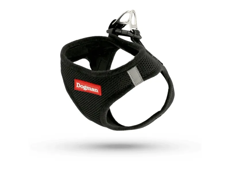 Dogman Air Mesh Step-in Väst Sele Svart Xs