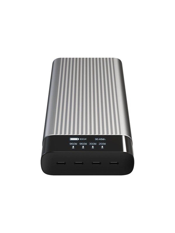 Hyper Juice HJ245B power bank - 4 x USB-C - 245 Watt Nødlader - Svart - 27000 mAh