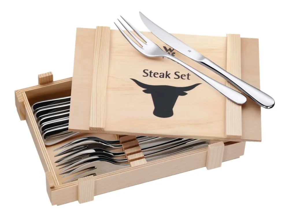 WMF Ranch - Steak knife/fork set - 12 stk. - 24 cm - rustfritt stål