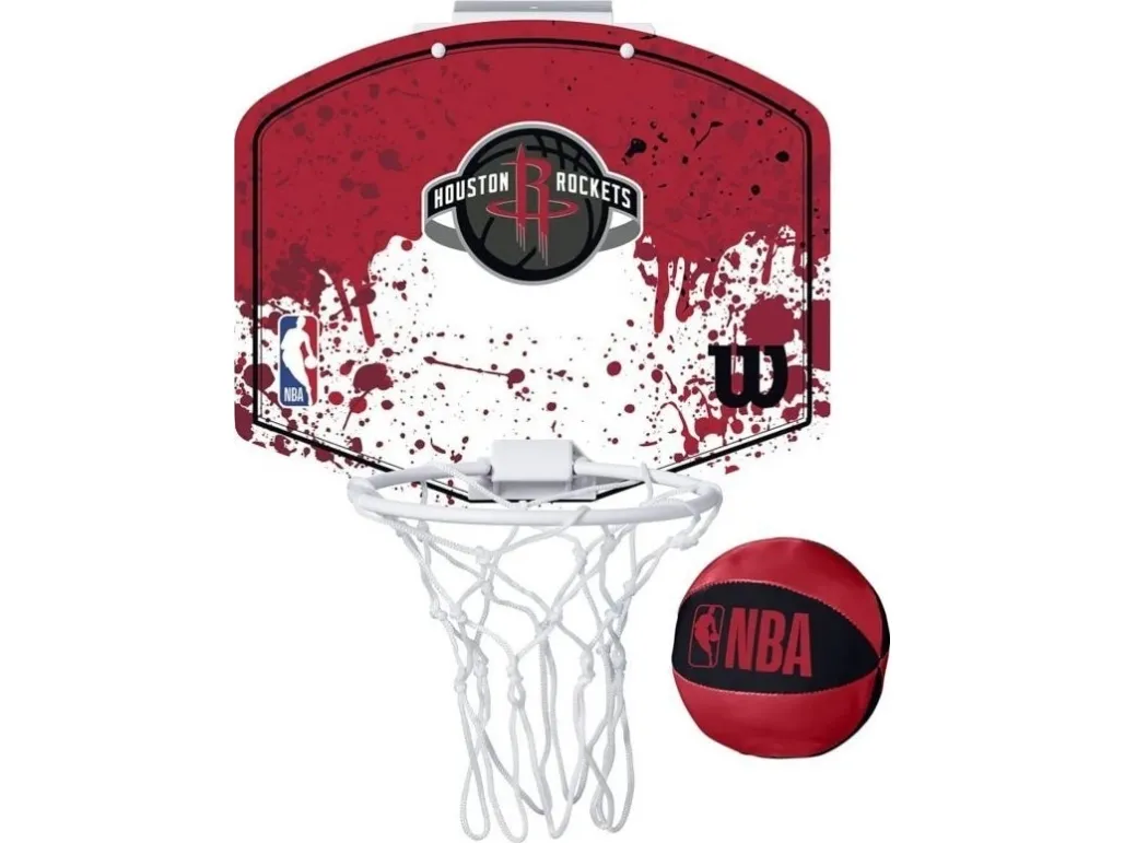 Wilson mini basketballkurv Houston Rockets WTBA1302HOU rød