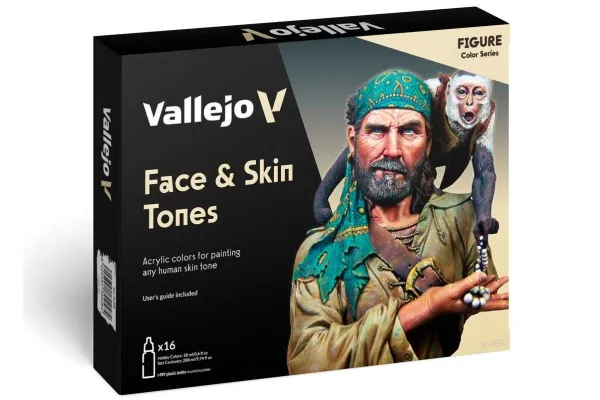 Vallejo 70.258 Model Color figur - ansikt & hudtoner (16 x 18 ml)