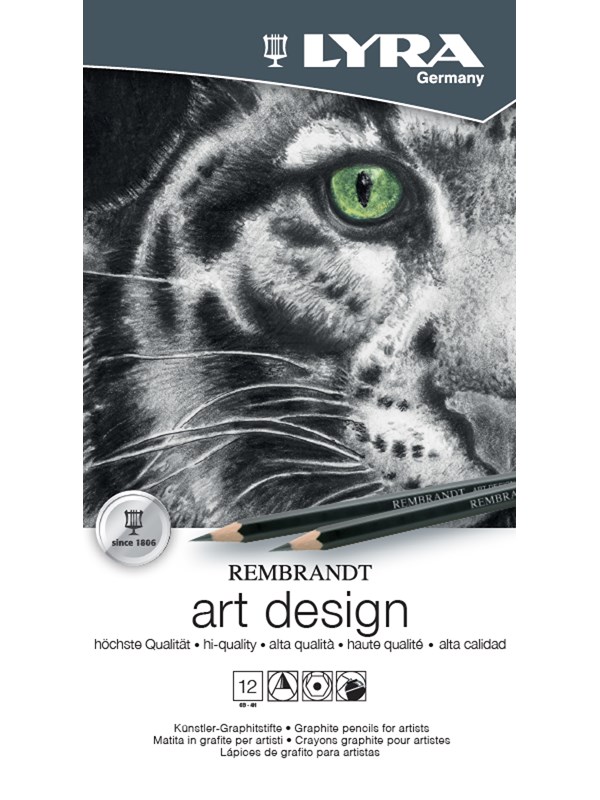 Lyra Rembrandt Art Design Tin box 12 pcs