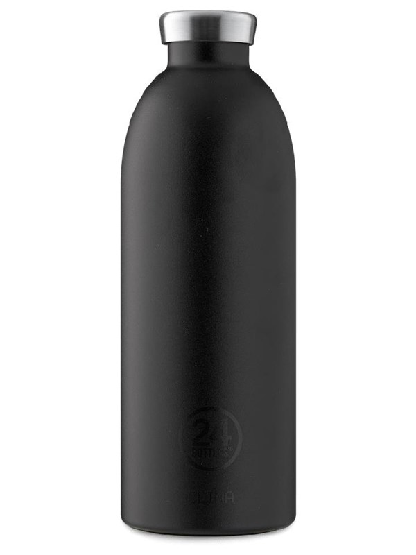 24Bottles Clima Bottle 0.85 L - Stone Finish - Tuxedo Black