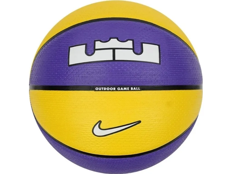 Basketball str. 7 Nike L James Playground 8P gul-lilla
