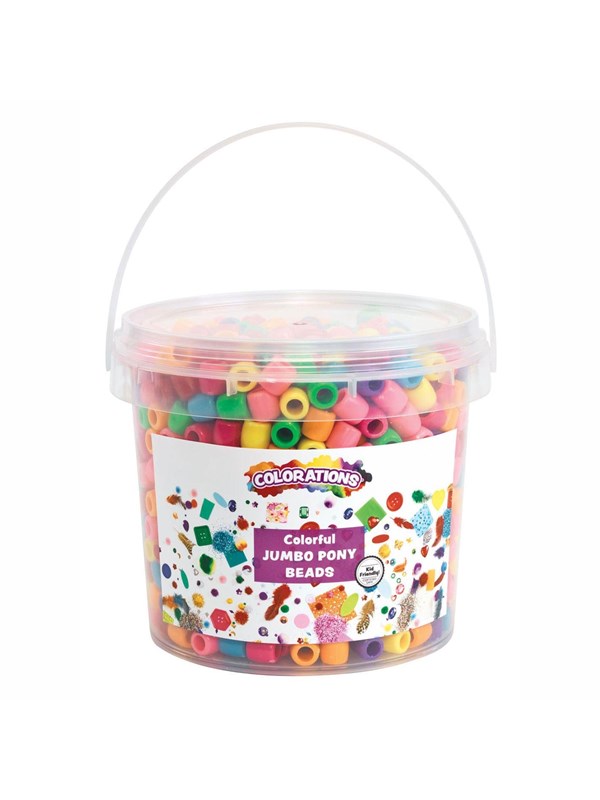 Colorations - Colored Large Beads in Bucket 680 grams