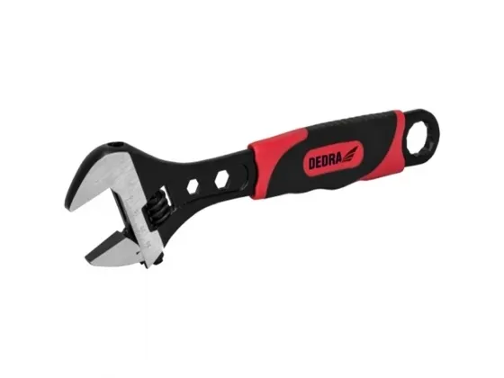 Dedra justerbar skiftenøkkel svensk type 250 mm gummiert håndtak (12B125)