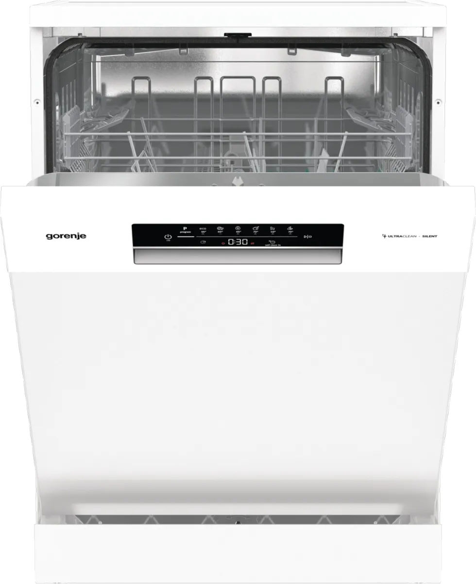 Gorenje GS642E90W, Frittstående, Full størrelse (60 cm), Hvit, Berøringskontroll, Øvre, Rustfritt stål