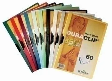 Durable Duraclip 60, Sort, Gjennomsiktig, PVC, 60 ark, A4, 1 stykker
