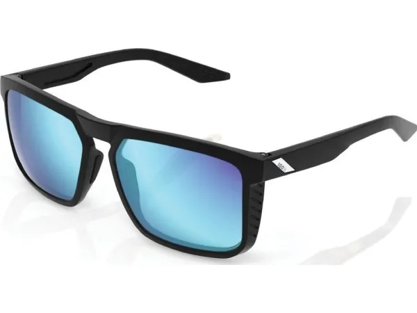 100% RENSHAW Matte Black HiPER Blue multilag speilglass, LT 15%