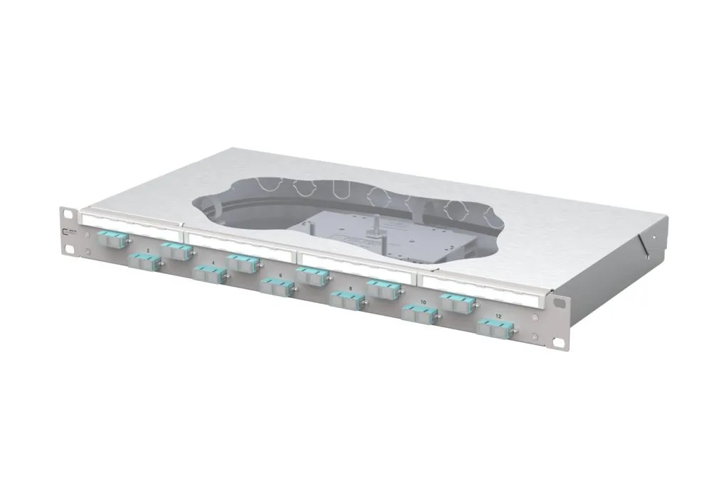 METZ CONNECT 150455BA12-F, SC, OM3, 1U, Grå, Boks