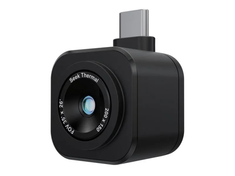 Seek Thermal CW-ABAX, 200 x 150 piksler, -20 - 330 °C, Rav, Black Hot, Ironbow, Hvit varm, 35 mK, 25 Hz, Termisk