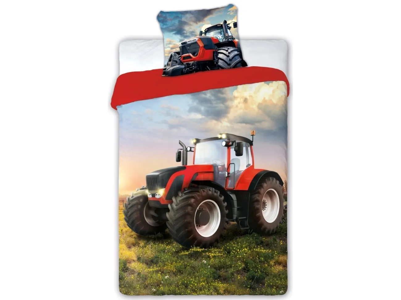Traktor - turbo Sengetøj 140x200 cm - 100 procent bomuld
