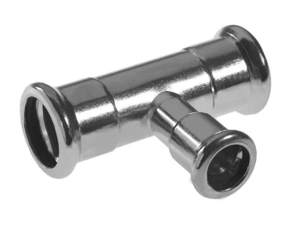 KAN-therm Reduserende tee 28x18x28mm stål - 620263.6
