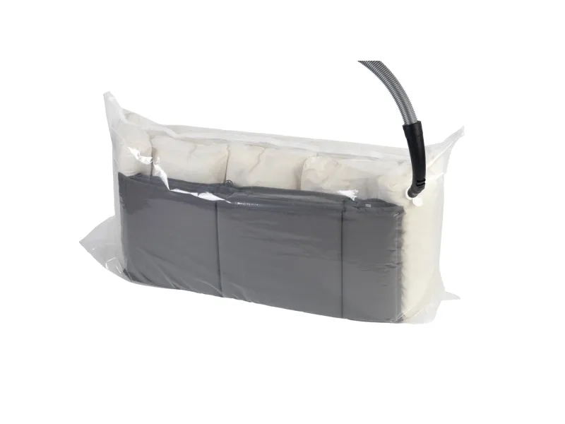 WENKO 3792767100, Myk klesoppbevaringsbag, Gjennomsiktig, Hvit, Polyamid, Polyethylen, Polypropylen (PP), Glidelås, 180 cm, 50 cm