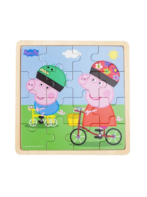 Barbo Toys Peppa Pig - Wooden Puzzle - Bikeride