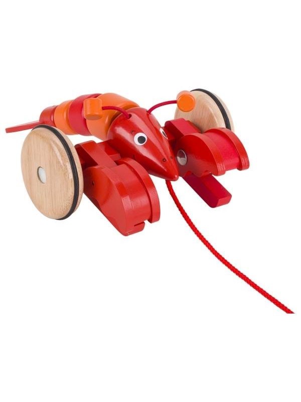 Goki Pull-along Animal Lobster