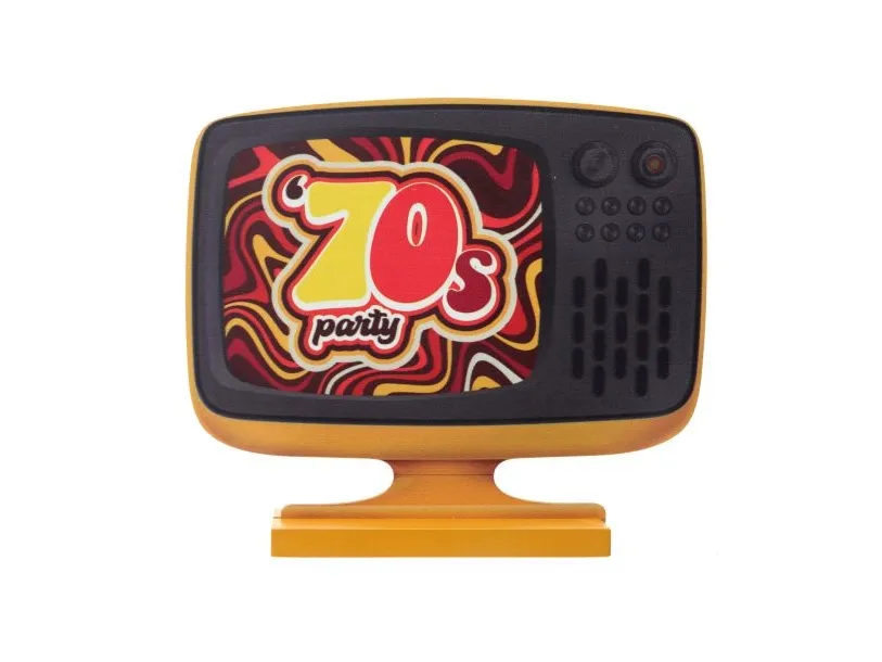 70er fest bordfigur med fod