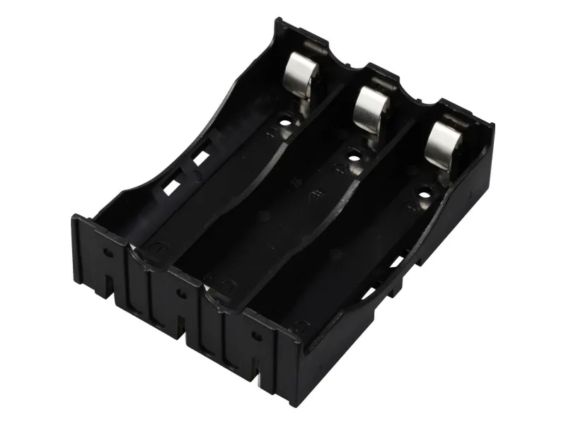TRU COMPONENTS TC-13220712 batteriholder 3×18650 kontaktpol (L×B×H) 78×60×21 mm