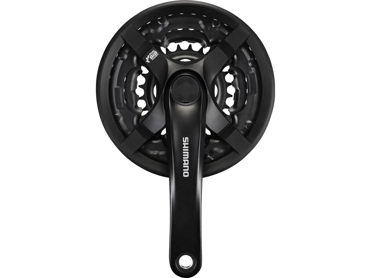 Shimano FC-TY501 kranksett, 170 mm 42/34/24T, 6–8 år, med kjedebeskytter